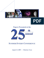 2009 Summer Intern Conference Papers