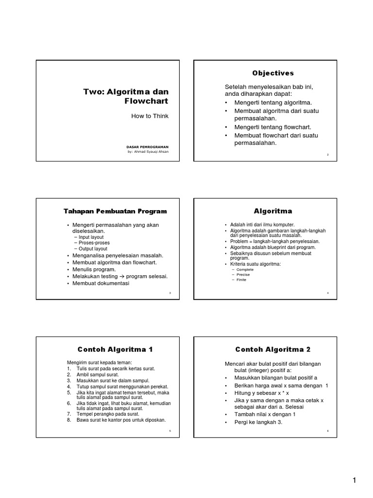 Algoritma dan Flowchart Dasar Pemrograman | PDF | Teknologi & Rekayasa