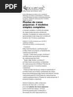 Plantas de Casas Pequenas_ 4 Modelos Simples Completos