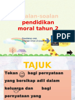 Soalan-Soalan Pendidikan Moral Tahun 2