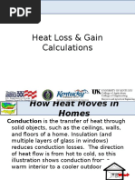 Heat Loss and Gain Calculation