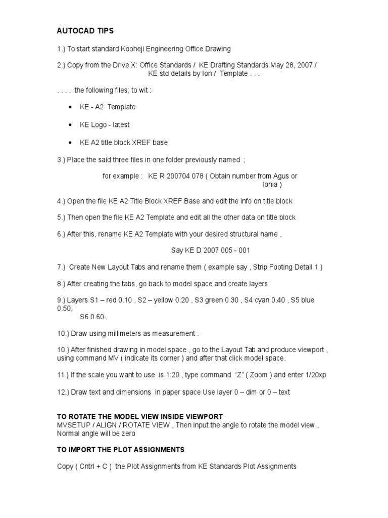 Autocad Tips For Beginner Pdf Computing Computing And Information