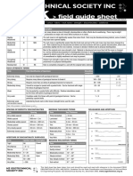 Field Guide Sheet Description of Soil and Rock 2005