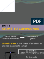 Unit 4 Atoms To Molecules