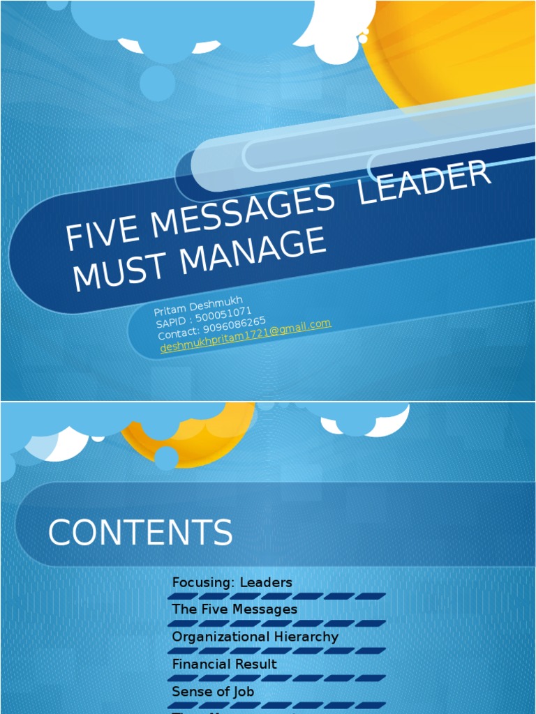 5 Messages | PDF