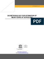 Mean Years Schooling Indicator Methodology en PDF