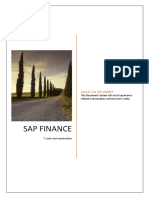 SAP FI - T Codes PDF