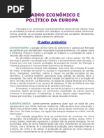 Geografia - Aula 11 - Europa - Quadro econômico e político