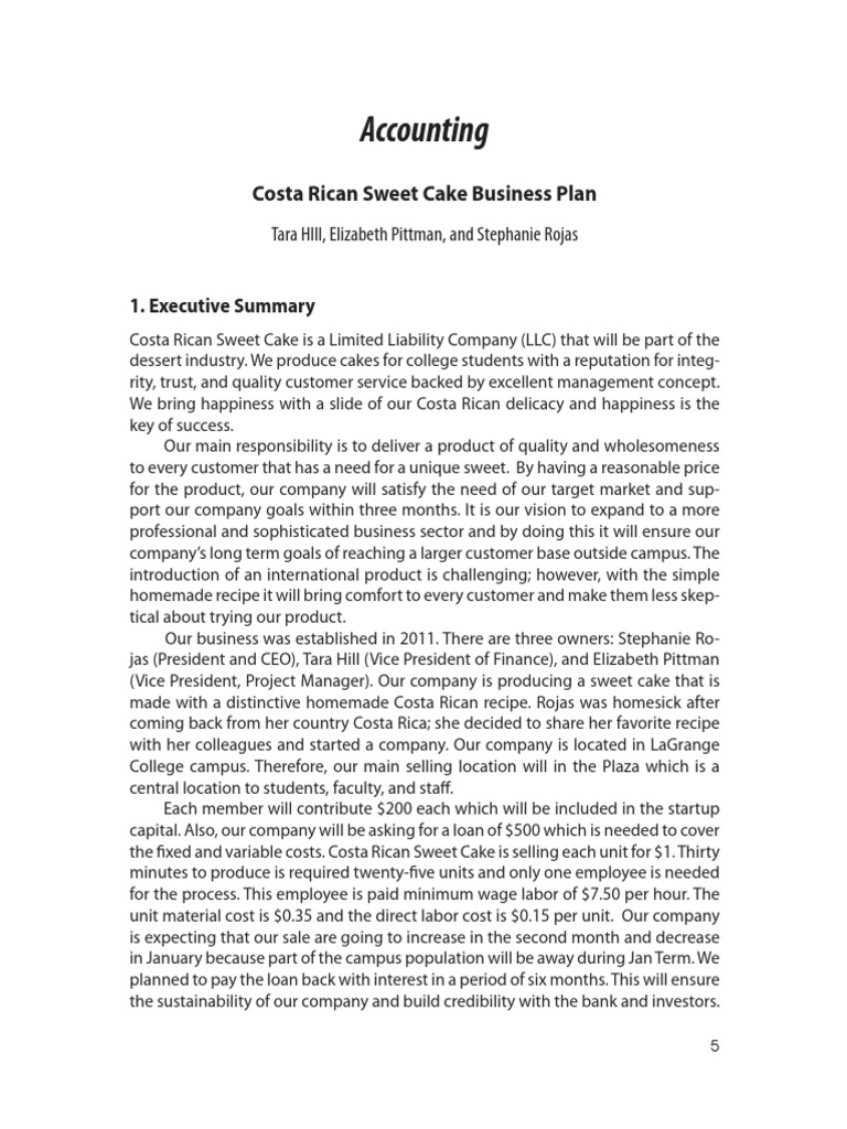 accounting-costa-rican-sweet-cake-business-plan-pdf-egg-as-food