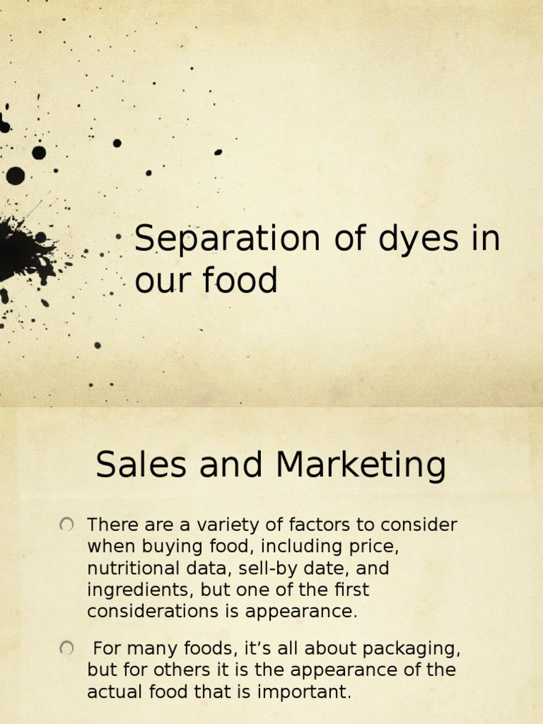 candy dye extraction