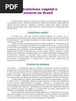 Geografia - Aula 12 - Extrativismo Mineral e Vegetal No Brasil