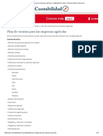 Plan de Cuentas para Las Empresas Agrícolas - Contabilidad de Costos, Financiera, Básica y Ejercicios