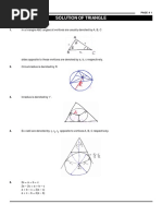 Solution of Triangle (MT)