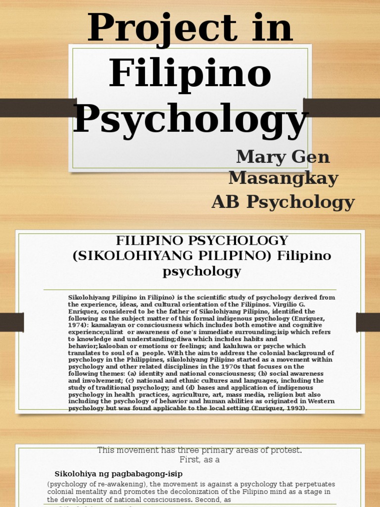 filipino psychology research papers