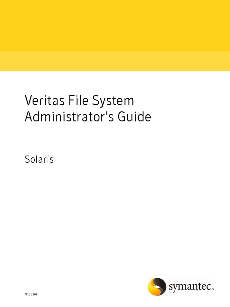 Veritas Files System Adm Guide PDF File System Computer Cluster