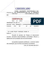 Modelo de Certificado