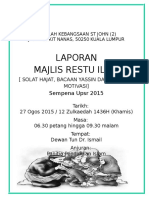 Laporan Solat Hajat Upsr 2015