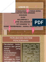 Perubahan Sistem Pencernaan