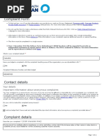 Oco Complaint Form 18208