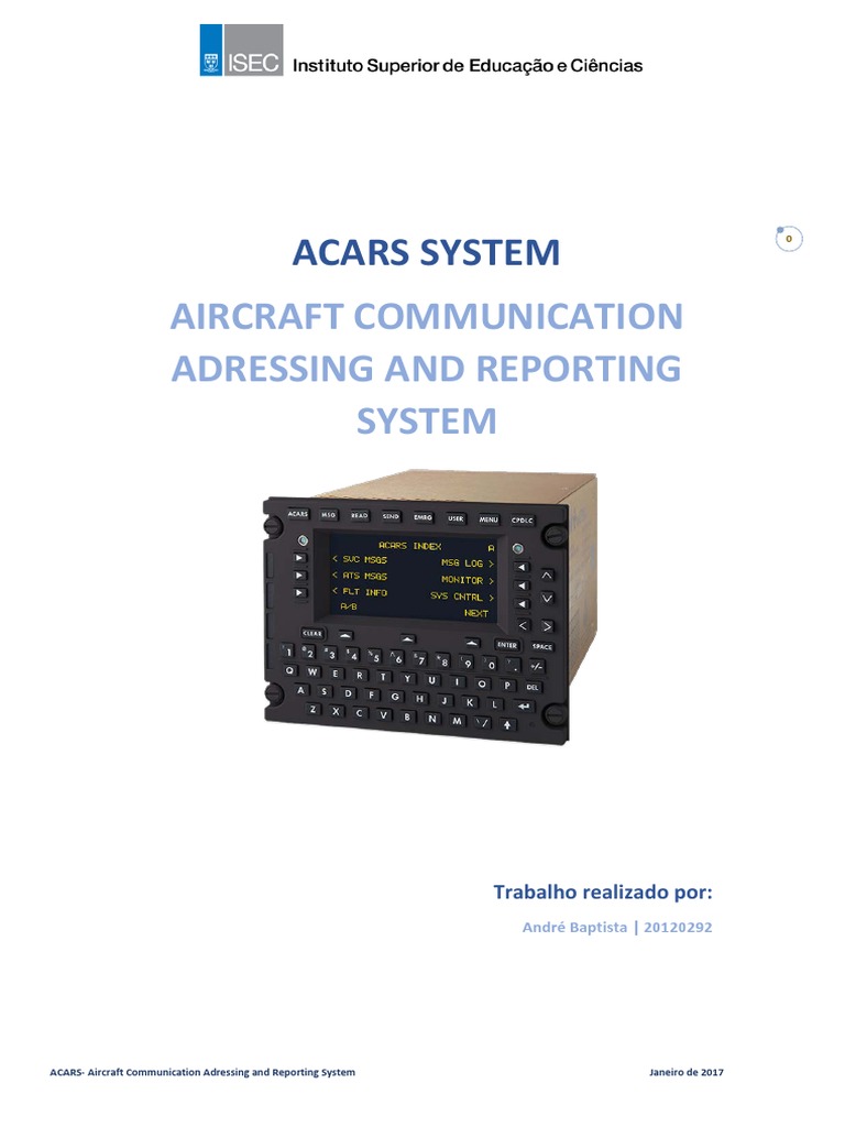 Sistema de Comunicação ACARS | PDF | Frequência muito alta | Satélite