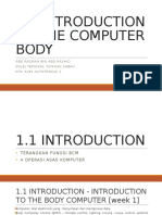 Week 1,2,3&4 Introduction to the Computer Body