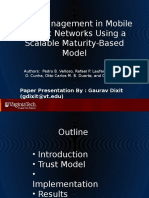 Trust Management in Mobile Ad Hoc Networks Using A Scalable Maturity-Based Model