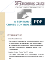 A Seminar On Cruise Control Device