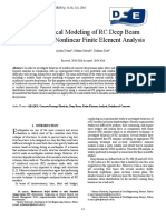 3D Numerical Modeling of RC Deep Beam Behavior