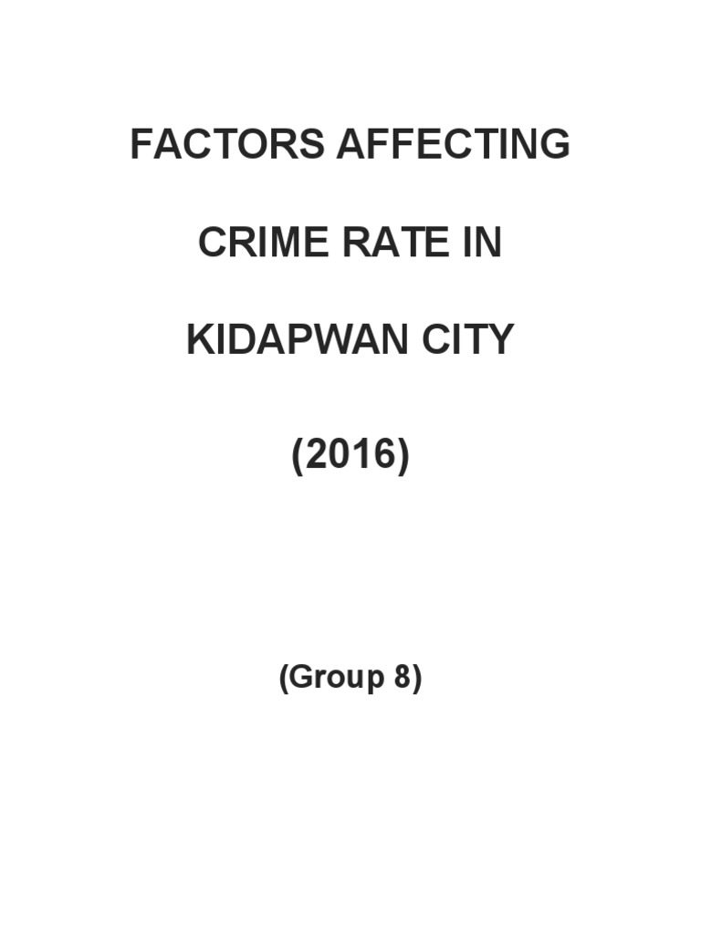 violent crime is up thesis statement