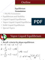 VLE-VLLE Equilibrium and Flash Calculation Outline