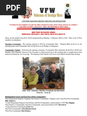 2016-02 Meeting Minutes - February 2016