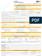 BANCO DE ORO (BDO) Home Loan Application Form - Individual (May2015)