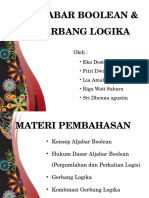 Aljabar Boolean Dan Gerbang Logika