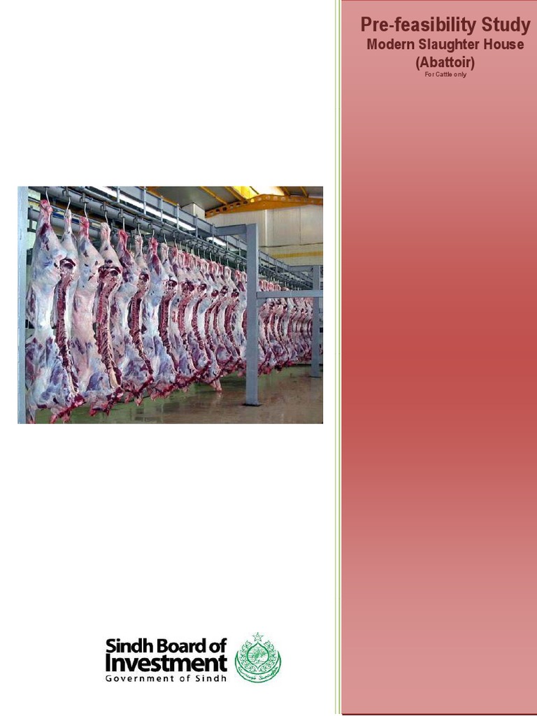 Pre-Feasibility Study for Cattle Abattoir | PDF | Slaughterhouse ...