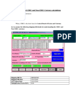 Explanation of CBEC and Non-CBEC Currency Calculations