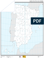 Mapa Politico de Espana Mudo