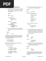 Math - Sequences, Series and Partial Fraction (Solution)