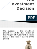 The Investment Decision