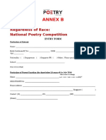 Annex B: Regardless of Race: National Poetry Competition