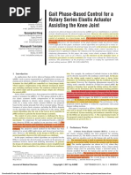 Gait Phase-Based Control For A Rotary Series Elastic Actuator Assisting The Knee Joint