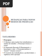 Mudanças Para Novos Modos de Produção