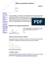 Caída Libre y Sucesivos Rebotes