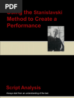 Using The Stanislavski Method To Create A Performance