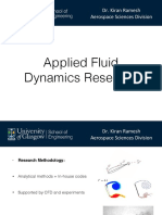 Applied Fluid Dynamics Research: Dr.$Kiran$Ramesh$ Aerospace$Sciences$Division$$