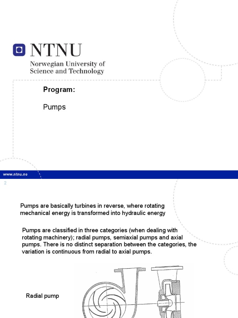 Pumps, Lecture 6 PDF Pump Fluid Dynamics