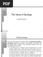 The Value of Synergy: Aswath Damodaran