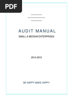 Audit Manual: Small & Medium Enterprises