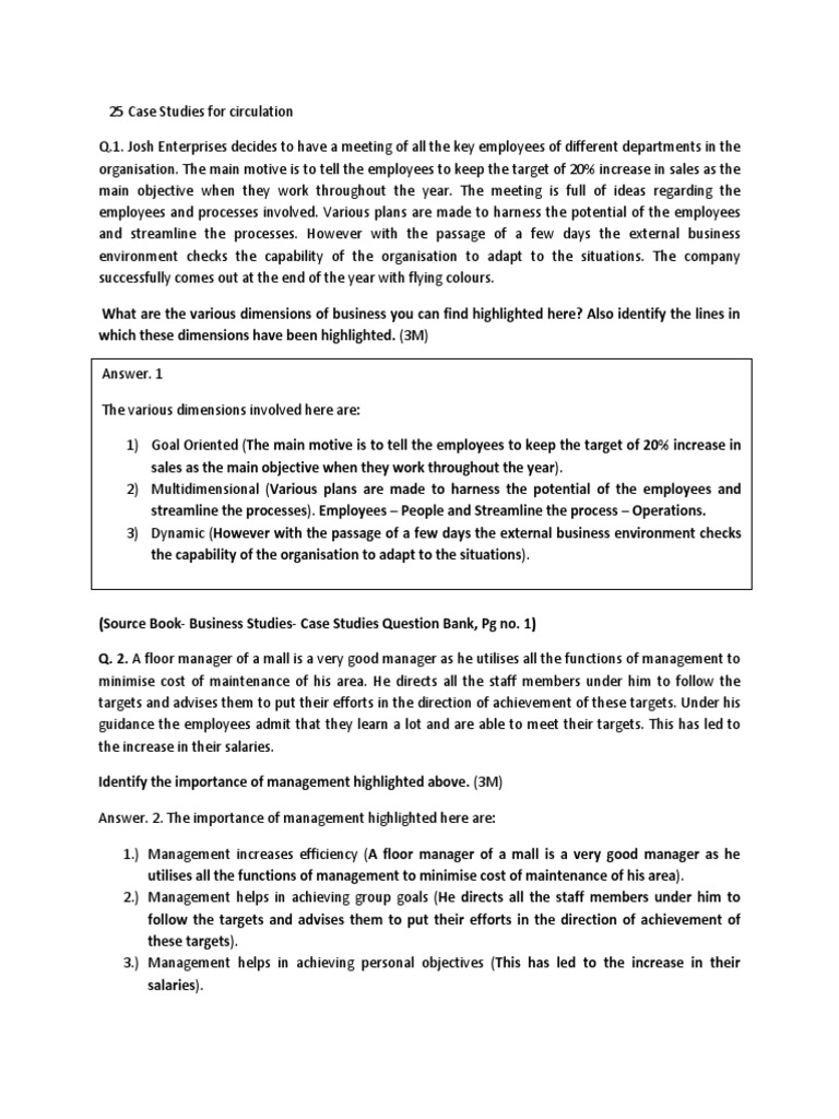 Business environment case study with solution pdf picture