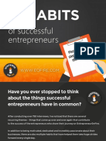 11 Habits of Successful Enterpreneurs