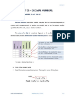 1 Eso - Unit 05 - Decimal Numbers